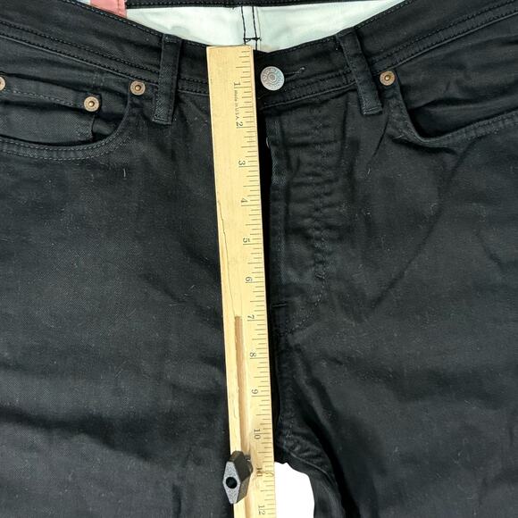 Acne Studios Bla Konst River Stay Black Wash Stretch Men's Jeans size 31 / 30 - Picture 6 of 12